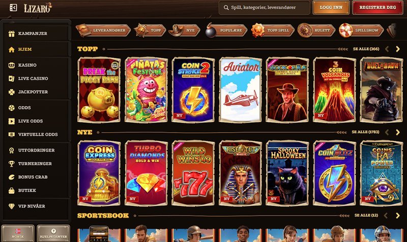 Lizaro Casino: Veelzijdige Online Casino Met Een Groot Aanbod Spellen